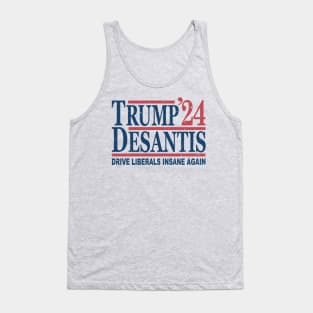 Vintage Donald Trump Ron DeSantis 2024 Tank Top